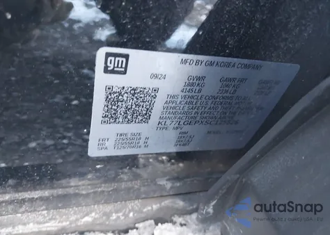 2025 Chevrolet Trax Fwd 1Rs from USA, damaged, VIN KL77LGEPXSC125526